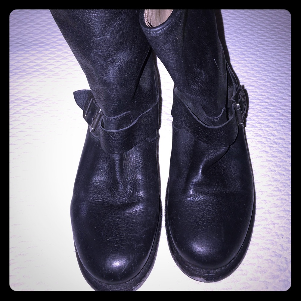 Born Alll Leather Biker Boots